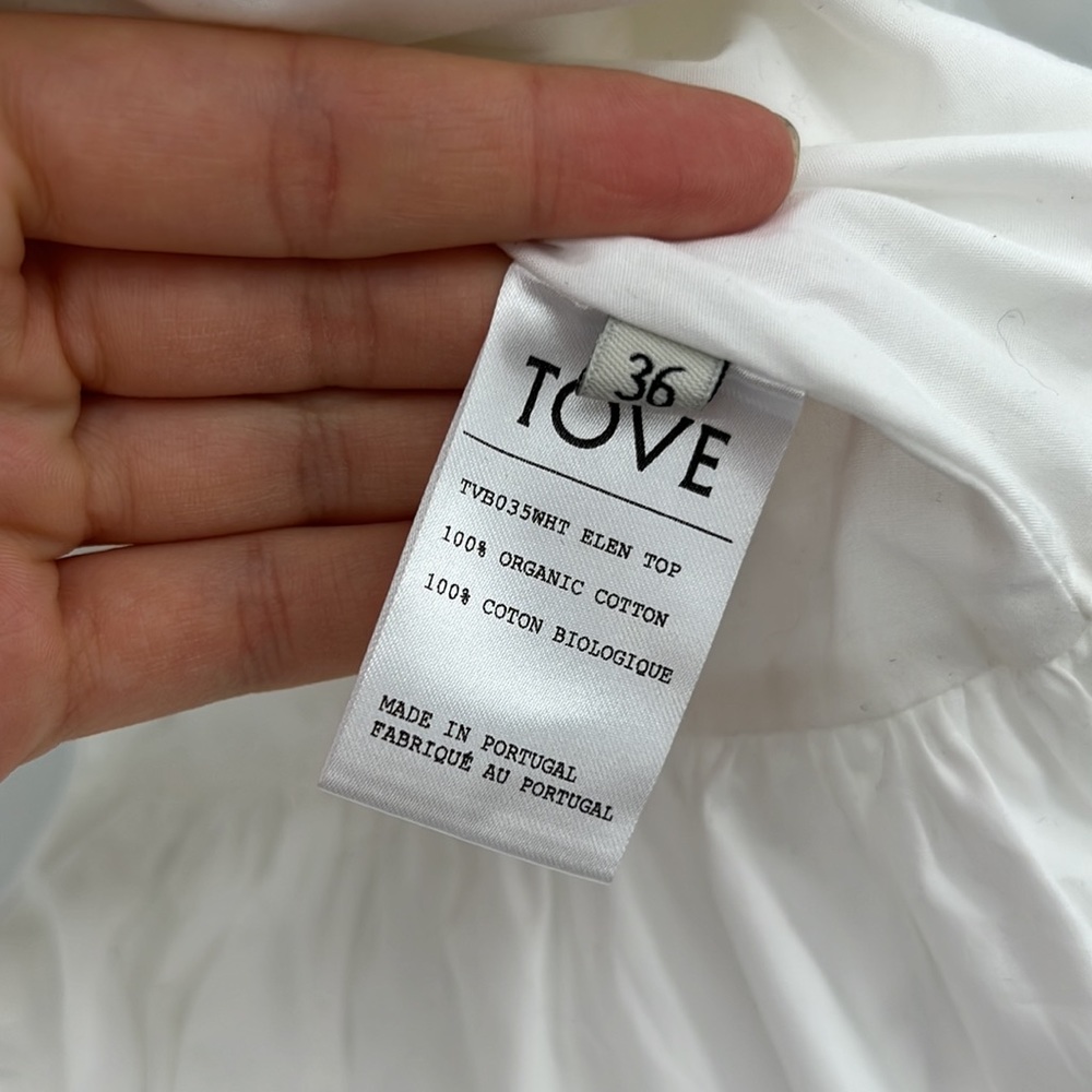 ❌SOLD❌ TOVE Elen Top in White 36 - Picture 9 of 9